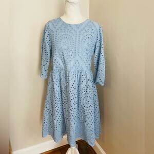 Le Ragarre Eyelet Dress NWT